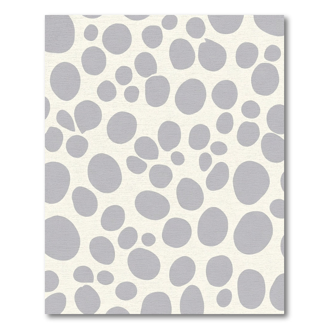 Cloudy Gray Pebble Scatter Rug