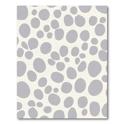Cloudy Gray Pebble Scatter Rug