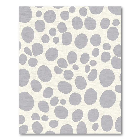 Cloudy Gray Pebble Scatter Rug