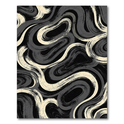 Abstract Area Swirl Black White Abstract Swirl Area Rug