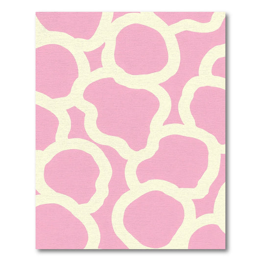 Pink Ivory Organic Blob Rug