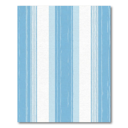 Sky Blue Watercolor Stripe Variation Rug