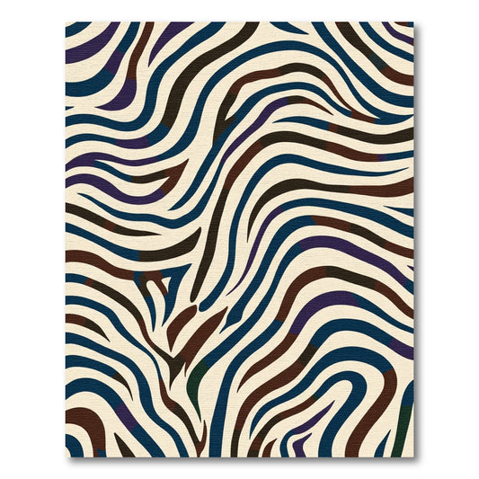 Bold Abstract Animal Stripe Rug