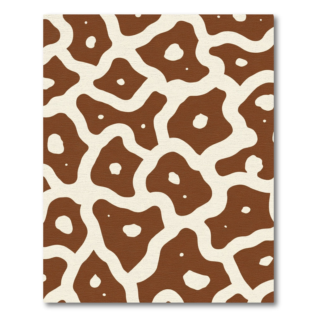 Brown Cream Giraffe Spots Rug