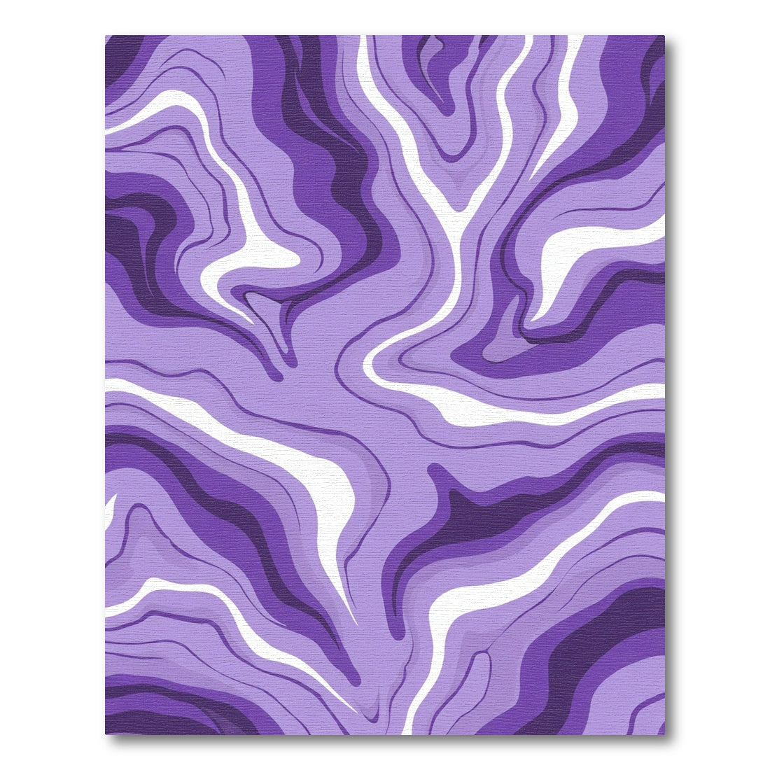 Amethyst Swirling Marble Lines Rug