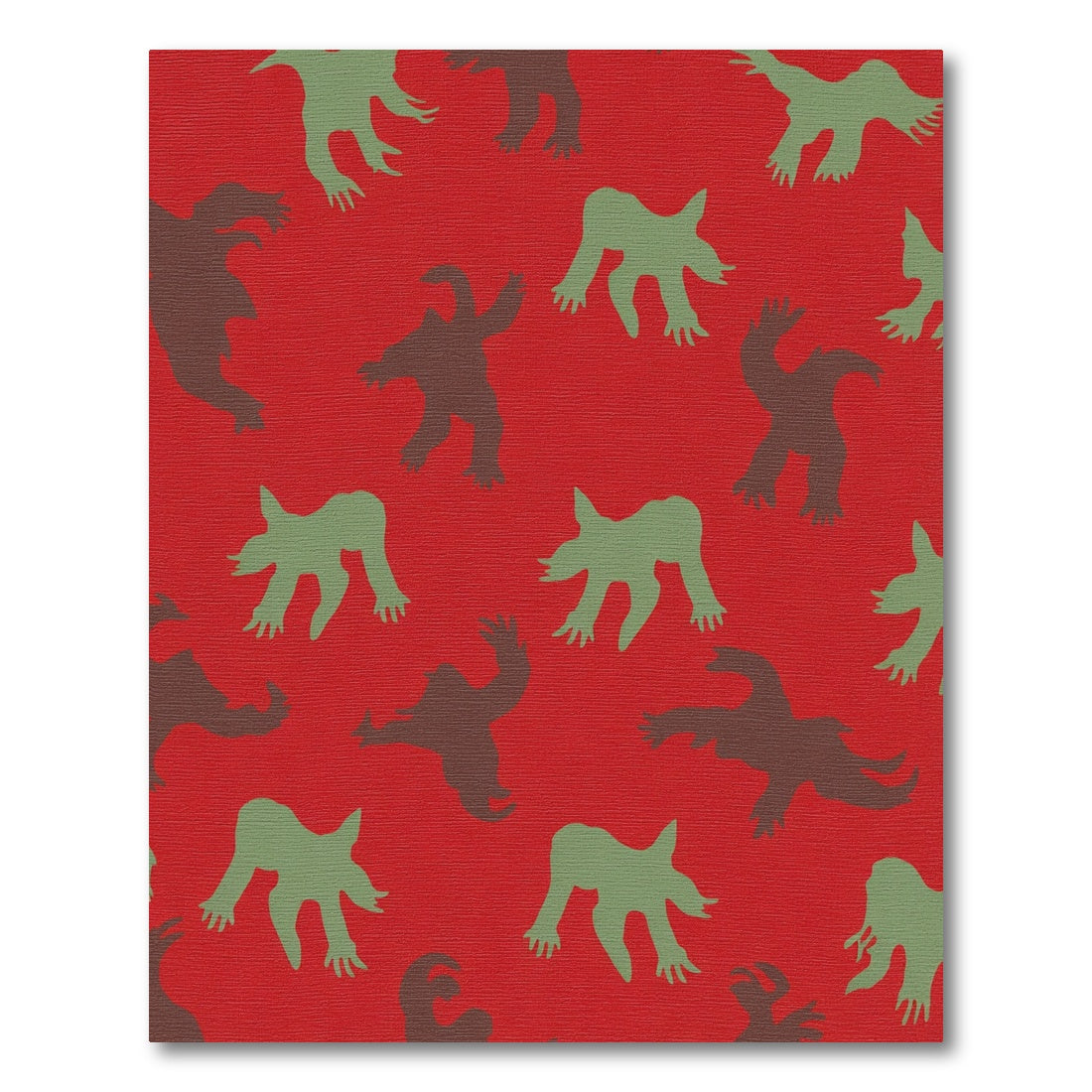 Red Alien Creature Repeats Rug