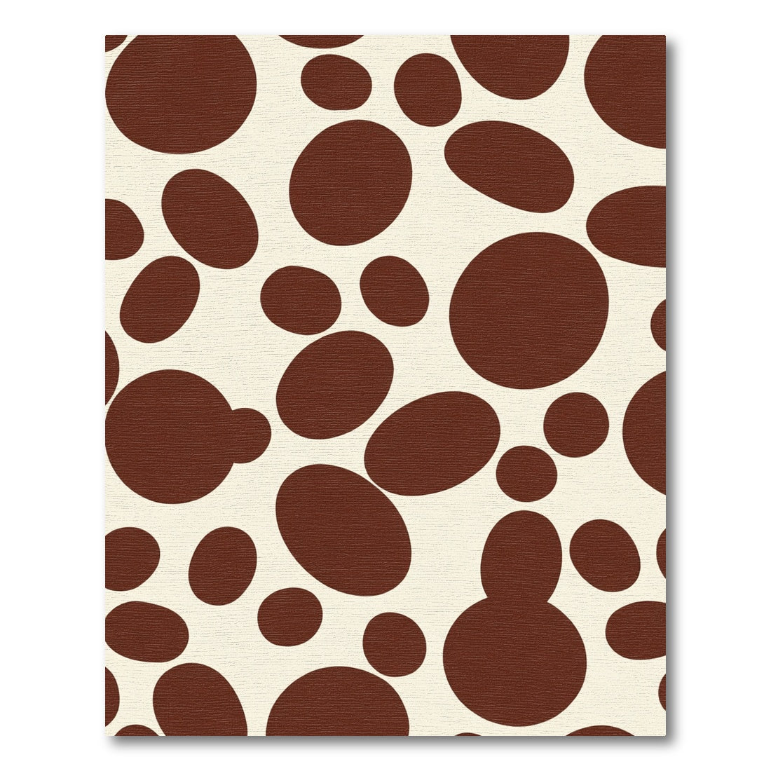 Brown Pebble Organic Arrangement Rug