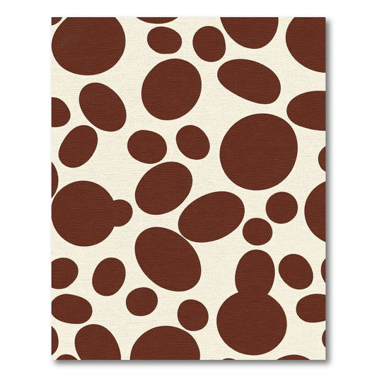 Brown Pebble Organic Arrangement Rug