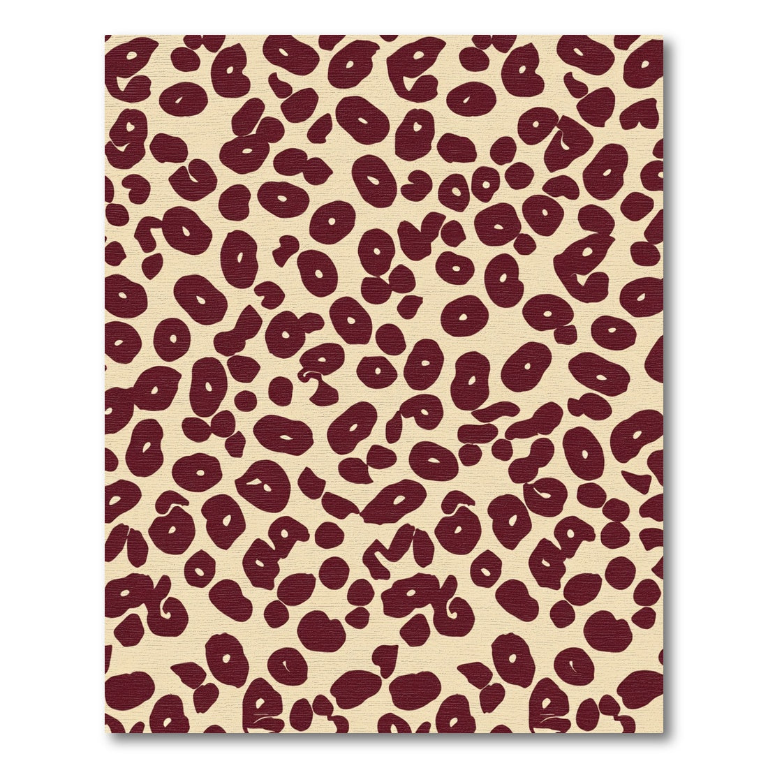 Rich Brown Circles Classic Animal Print Rug
