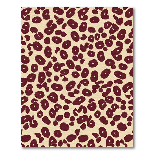 Rich Brown Circles Classic Animal Print Rug