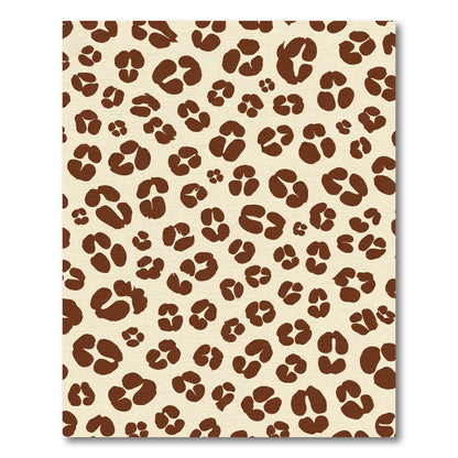 Brown Leopard Spot Seamless Background Rug