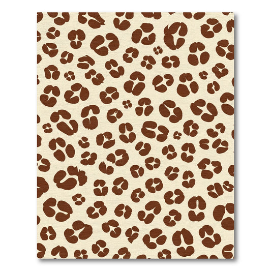 Brown Leopard Spot Seamless Background Rug