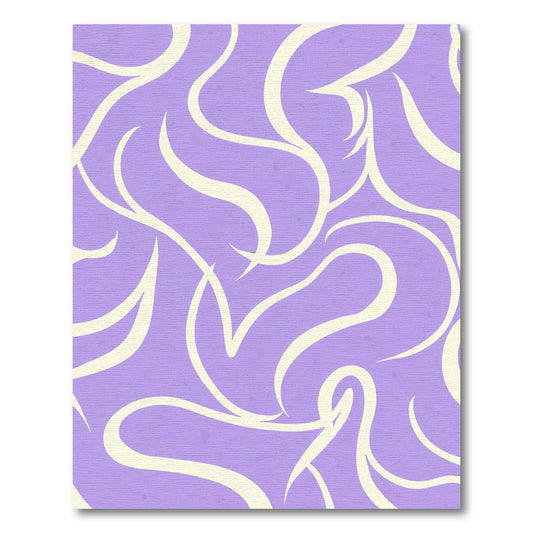 Lilac Swirls Continuous Flow Rug