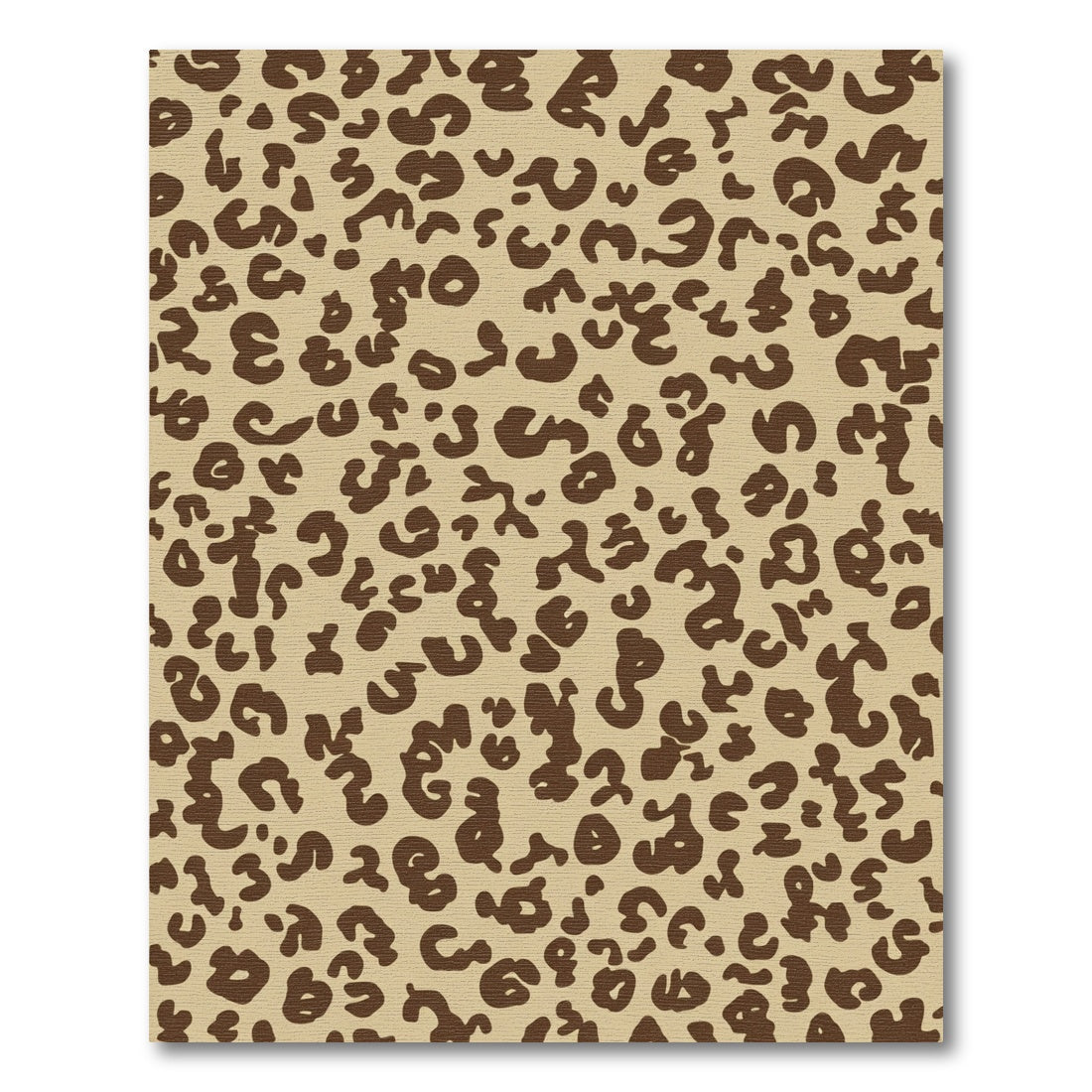 Brown Leopard Spots Scatter Rug