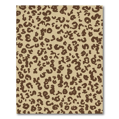 Brown Leopard Spots Scatter Rug