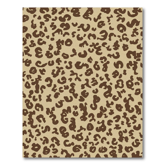 Brown Leopard Spots Scatter Rug