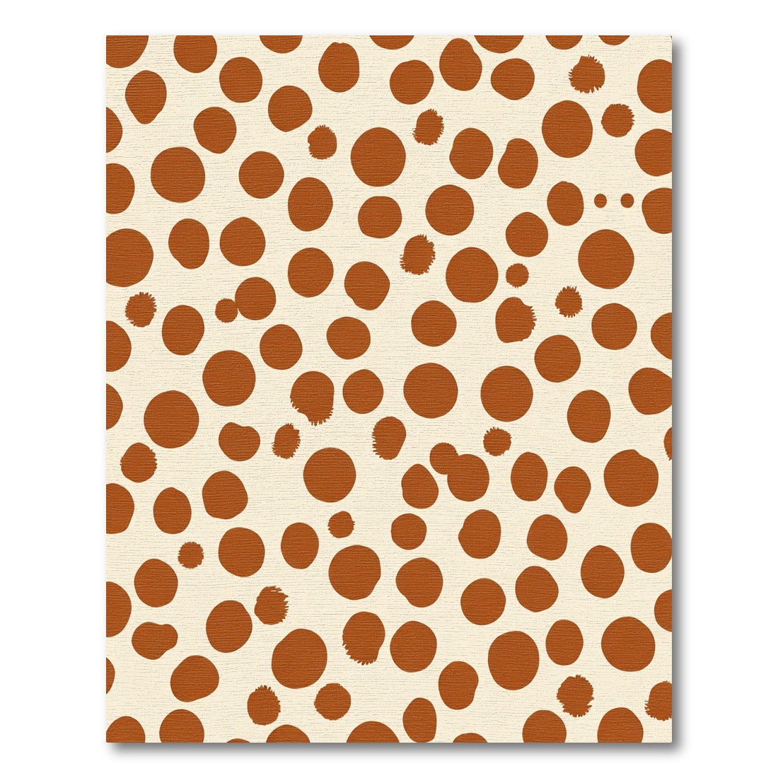 Rustic Terra Cotta Dot Scatter Rug