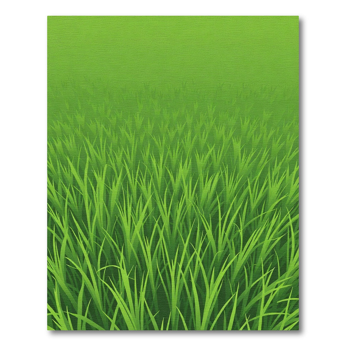 Lush Green Field Blades Rug