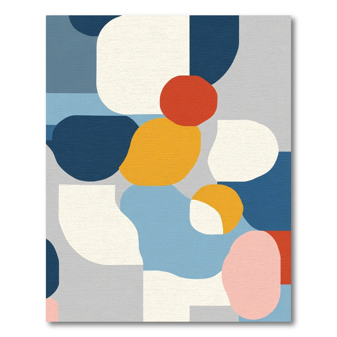 Abstract Organic Shapes Teal Gold Rug