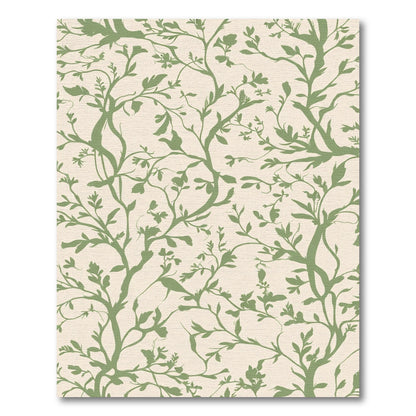 Sage Green Branch Swirl Rug