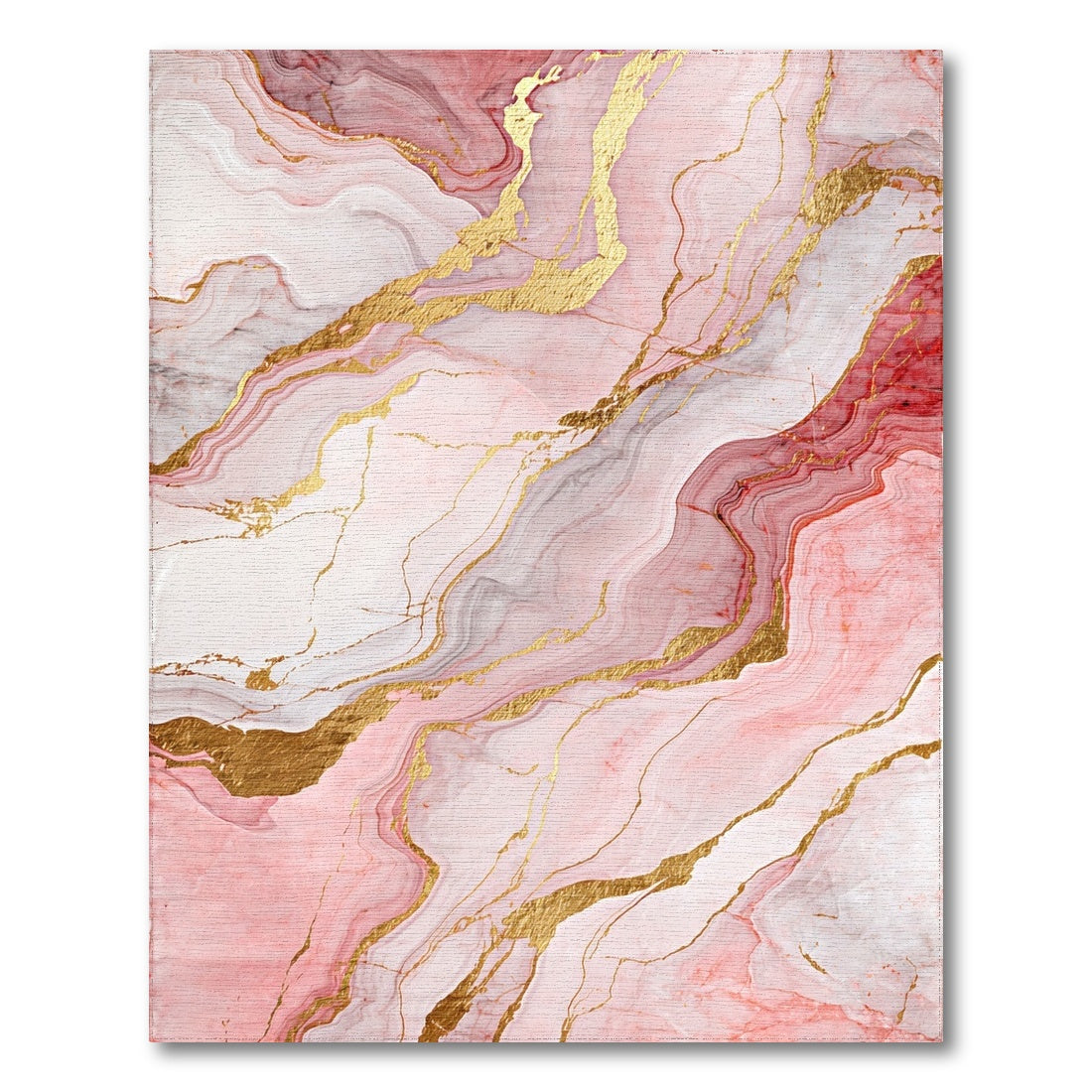 Rose Gold Marble Vein Rug
