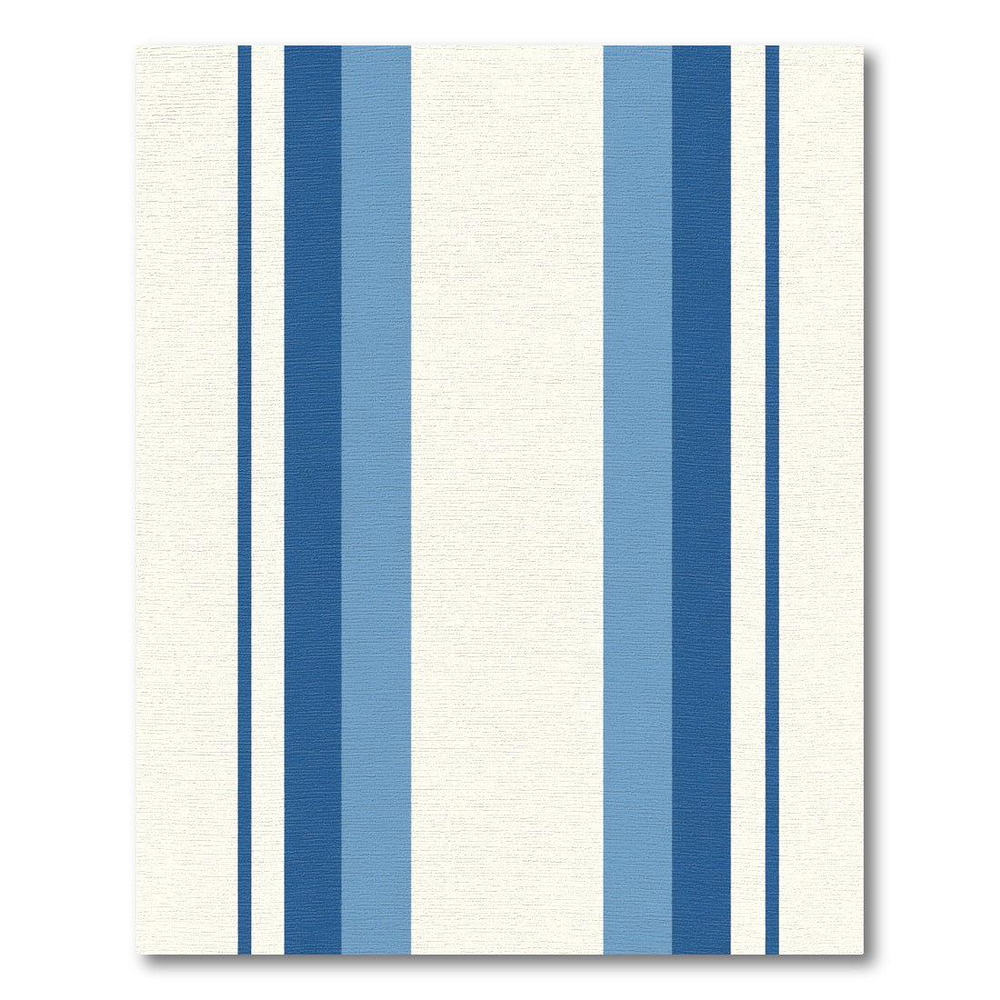 Coastal Blue Vertical Striped Rug