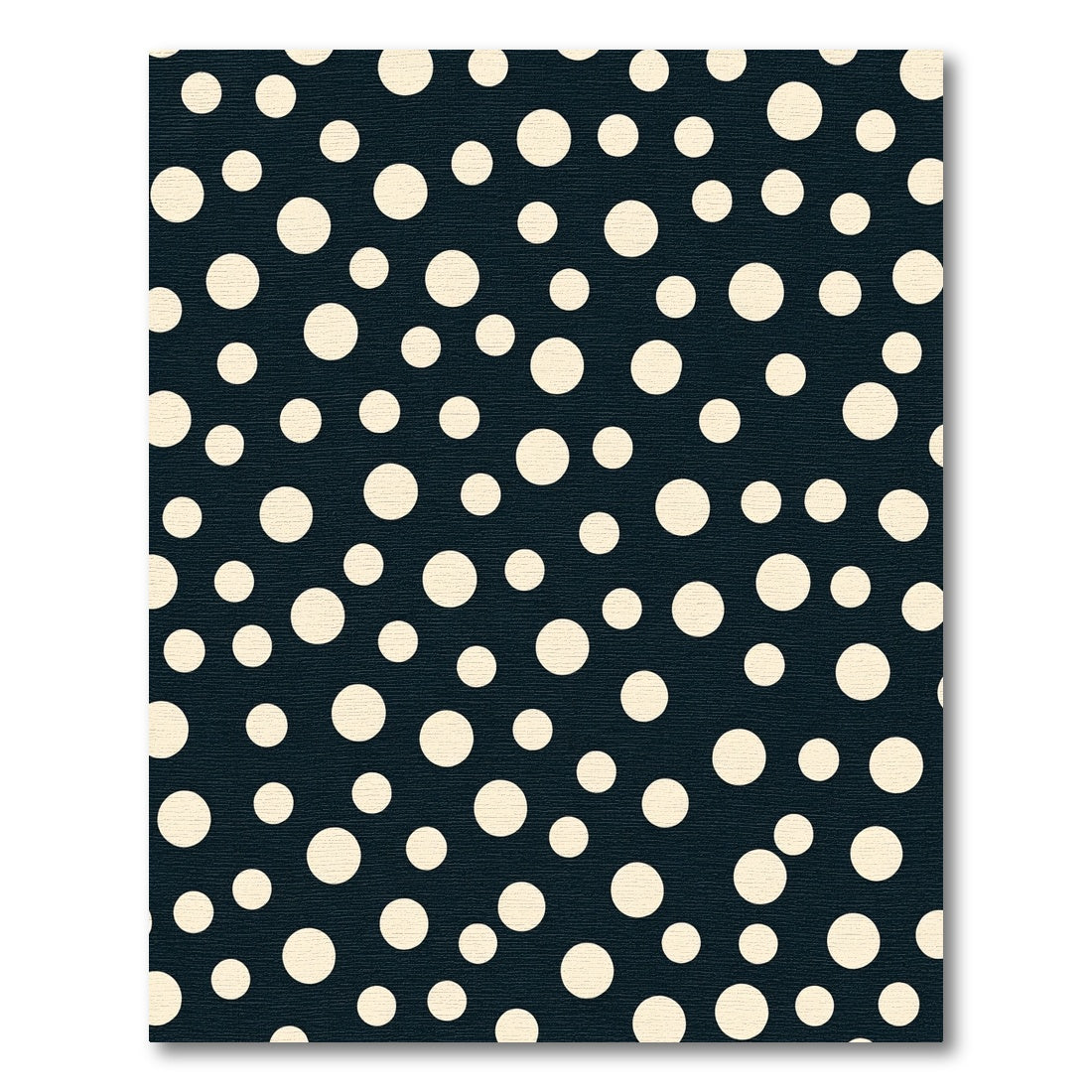 Dark Cream Polka Dot Scatter Rug