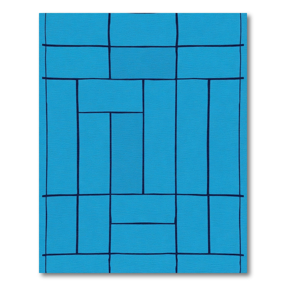 Lapis Lazuli Rectangular Grid Rug