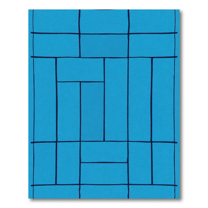 Lapis Lazuli Rectangular Grid Rug