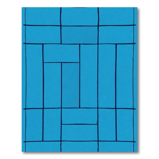Lapis Lazuli Rectangular Grid Rug