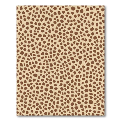 Earthy Brown Spotted Organic Texture Rug