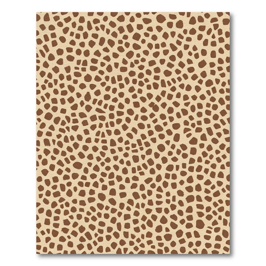 Earthy Brown Spotted Organic Texture Rug