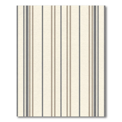 Neutral Toned Vertical Stripe Rug