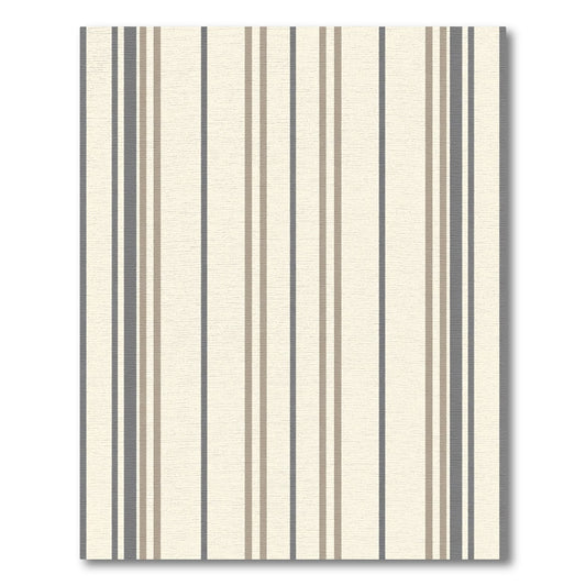 Neutral Toned Vertical Stripe Rug