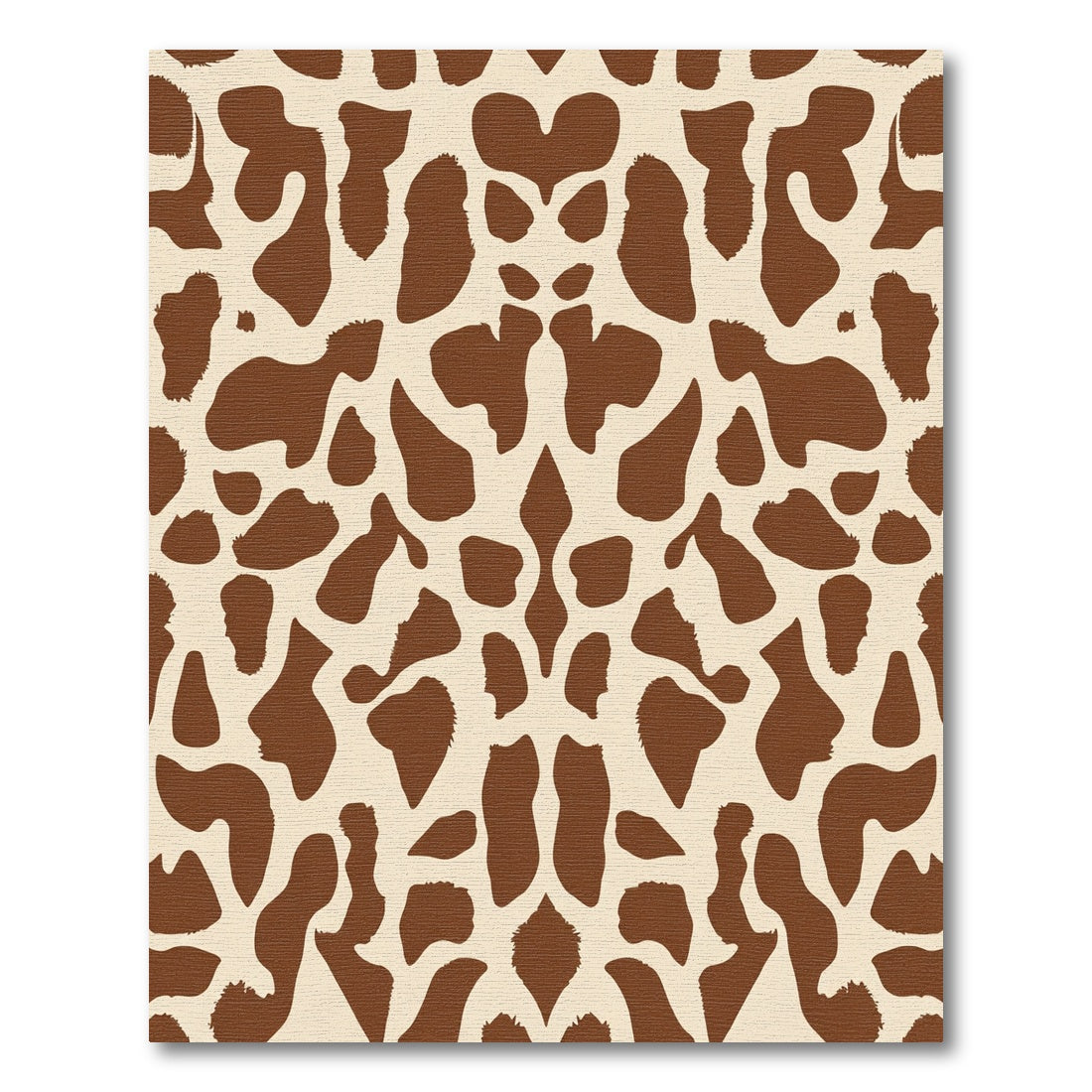 Brown Tan Giraffe Spots Rug