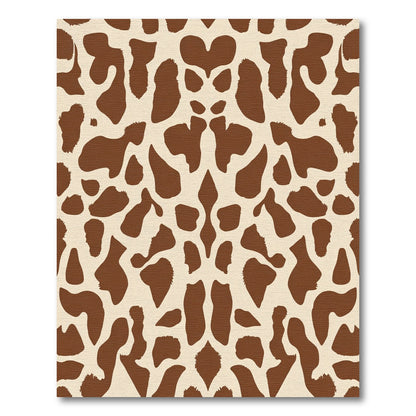 Brown Tan Giraffe Spots Rug