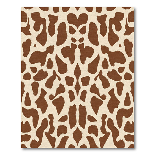 Brown Tan Giraffe Spots Rug