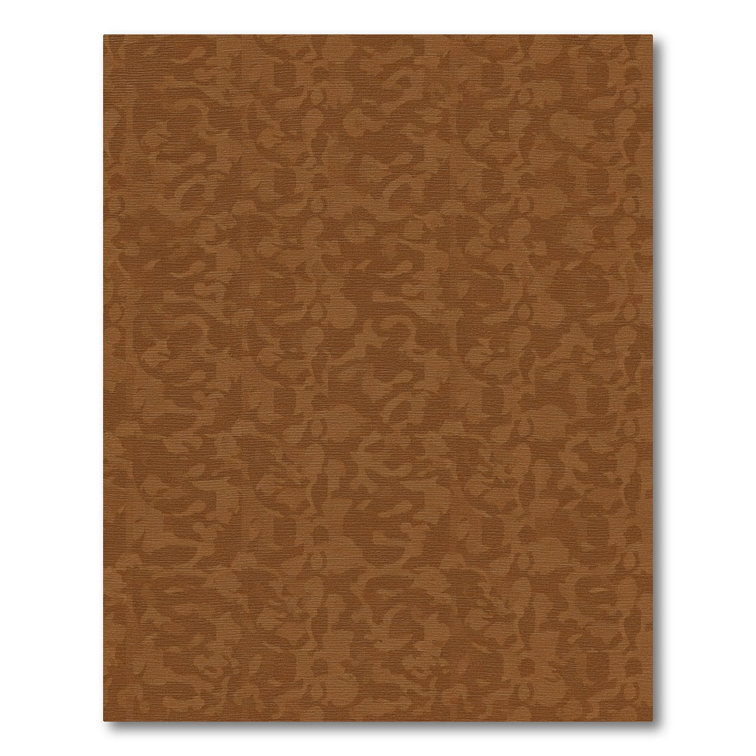 Rich Brown Ornate Scrollwork Rug
