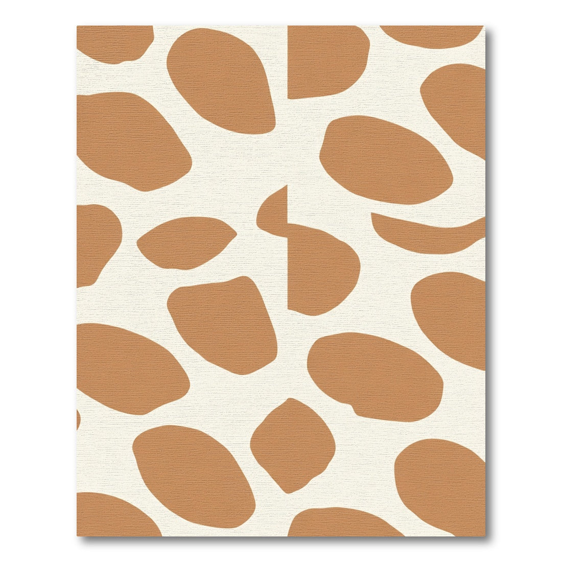 Terra Cotta Spots Organic Shape Rug