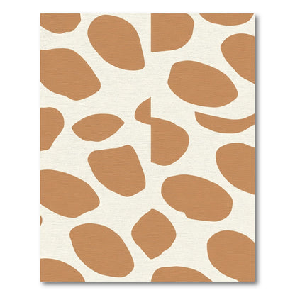Terra Cotta Spots Organic Shape Rug
