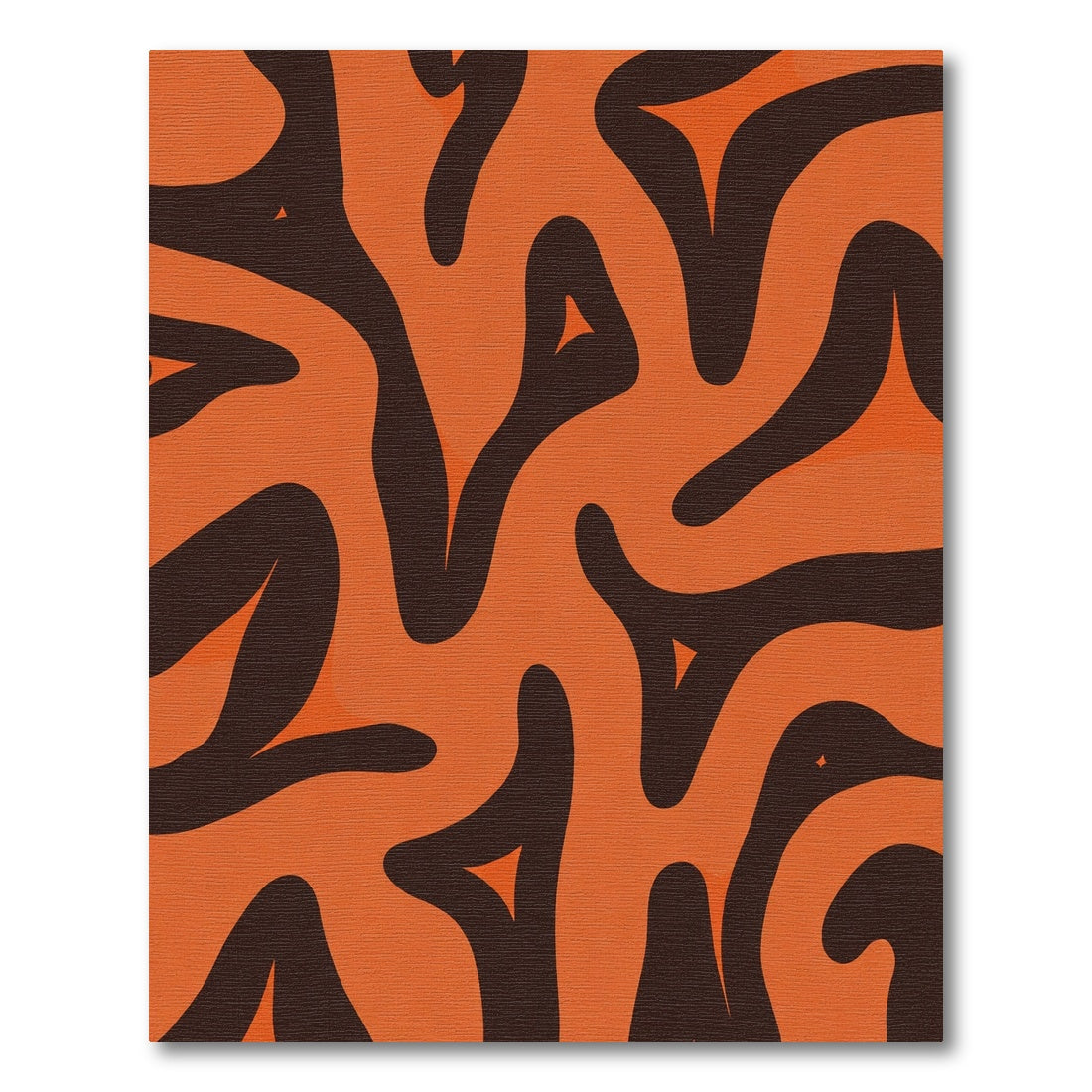 Bold Orange Swirl Tribal Stripes Rug