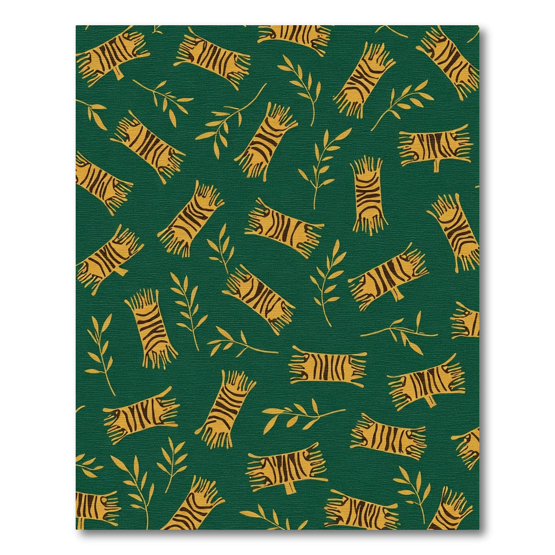 Golden Tiger Stripe Foliage Rug