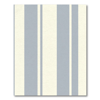 Soft Blue Cream Stripe Rug