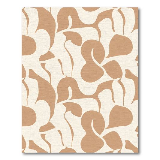 Neutral Abstract Organic Swirl Rug