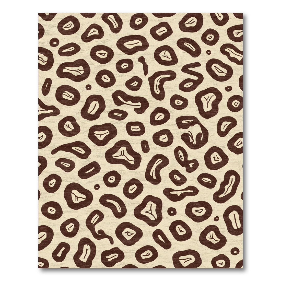 Wild Cheetah Spots Cream Brown Rug