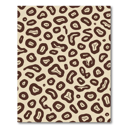 Wild Cheetah Spots Cream Brown Rug