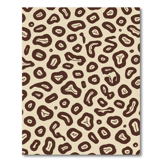 Wild Cheetah Spots Cream Brown Rug