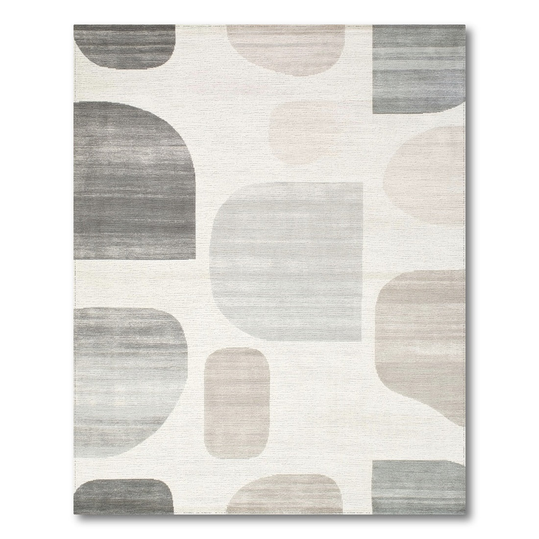 Grey Abstract Area Grey Abstract Shapes Area Rug