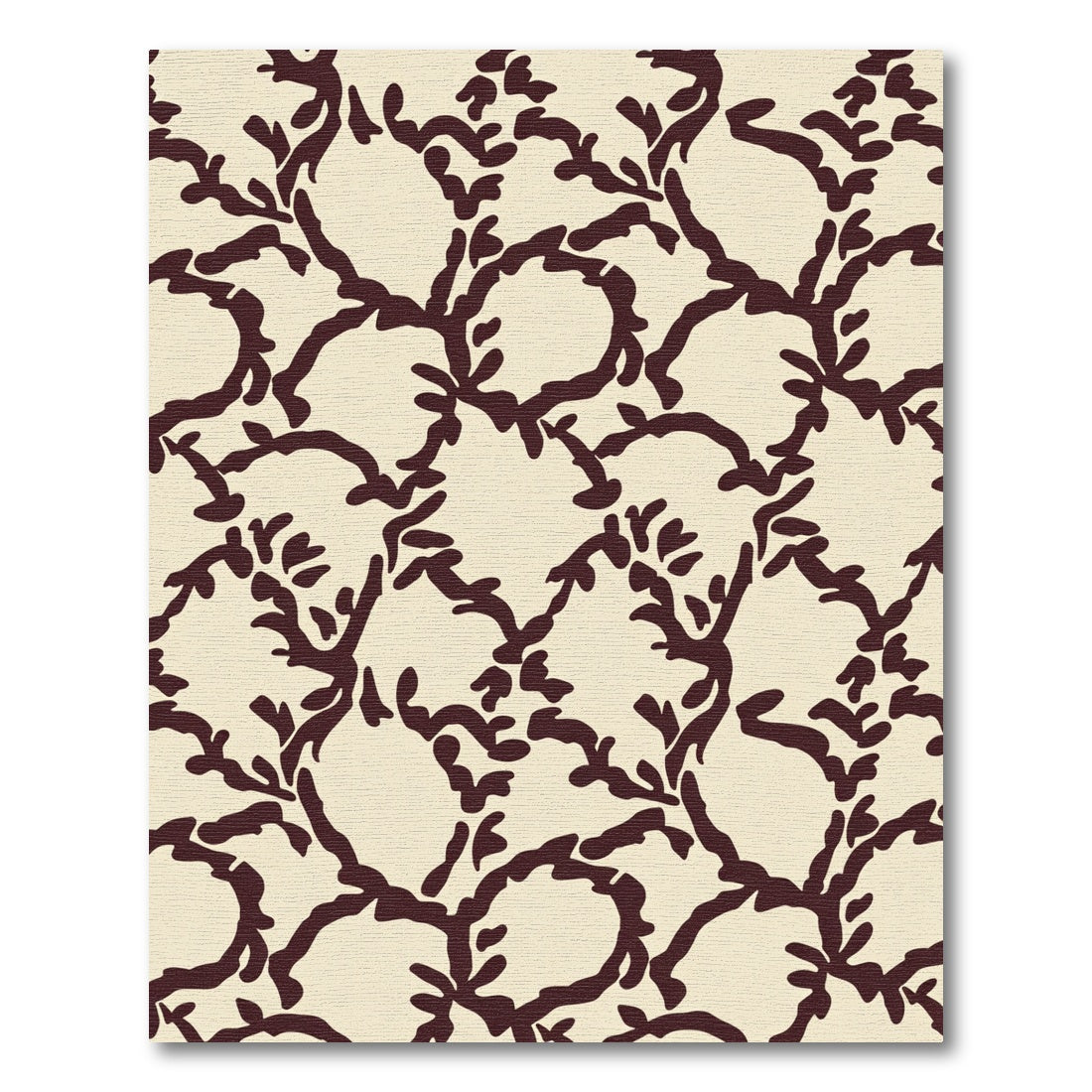 Earthy Vine Lattice Repeating Rug