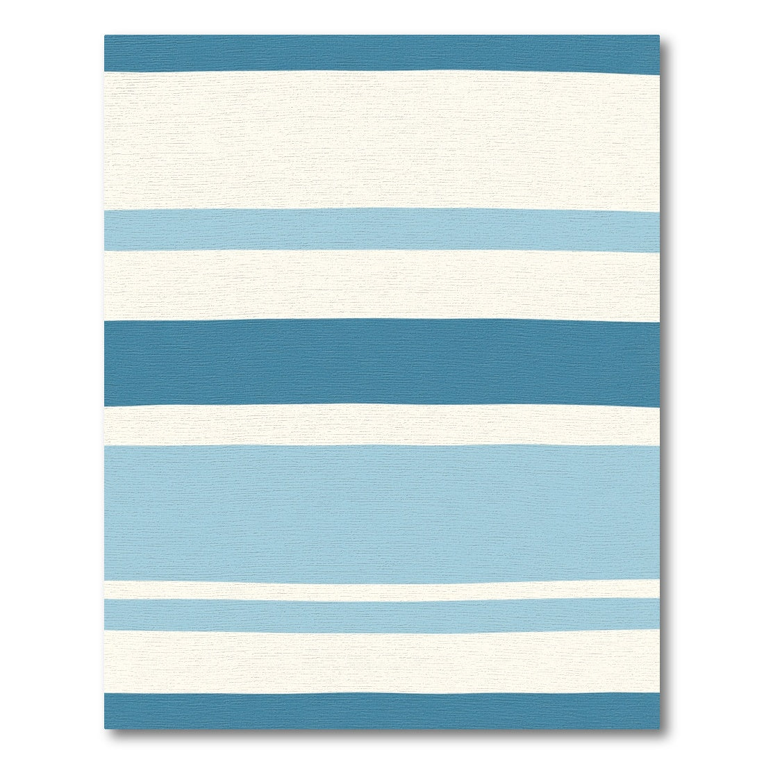 Coastal Blue Stripe Comfort Rug